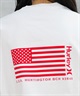 Hurley ハーレー レディース Tシャツ 半袖 バックプリント 星条旗 ハート ウォッシュ加工 ピグメント加工 WSS2421024(WHT-FREE)
