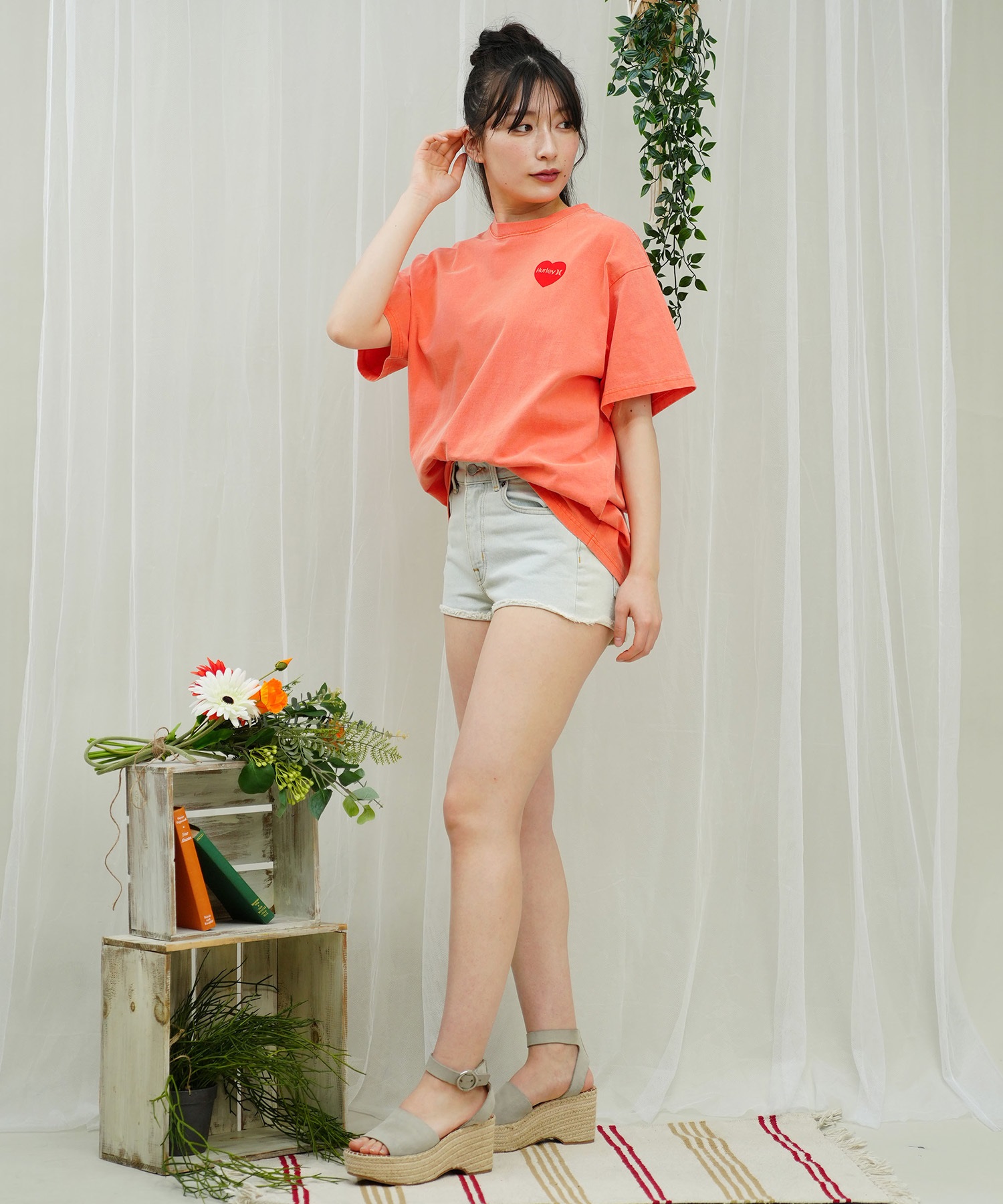 Hurley ハーレー レディース Tシャツ 半袖 バックプリント