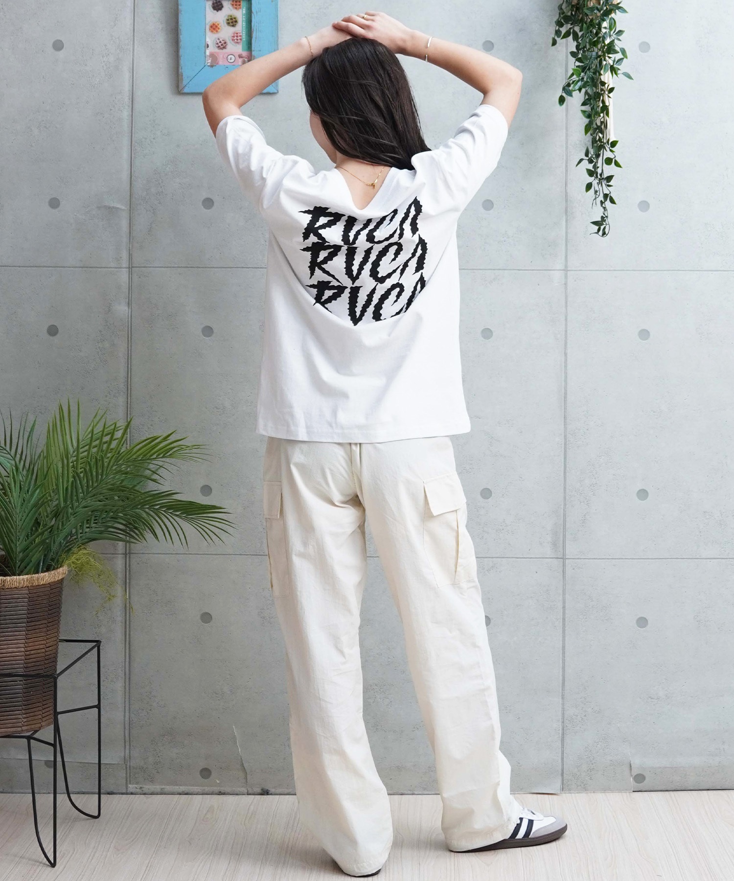 tシャツ RVCA/ルーカ ショート丈Tシャツ BF043-213 レディース RVCA tシャツ RVCA/ルーカ ショート丈Tシャツ BF043-213