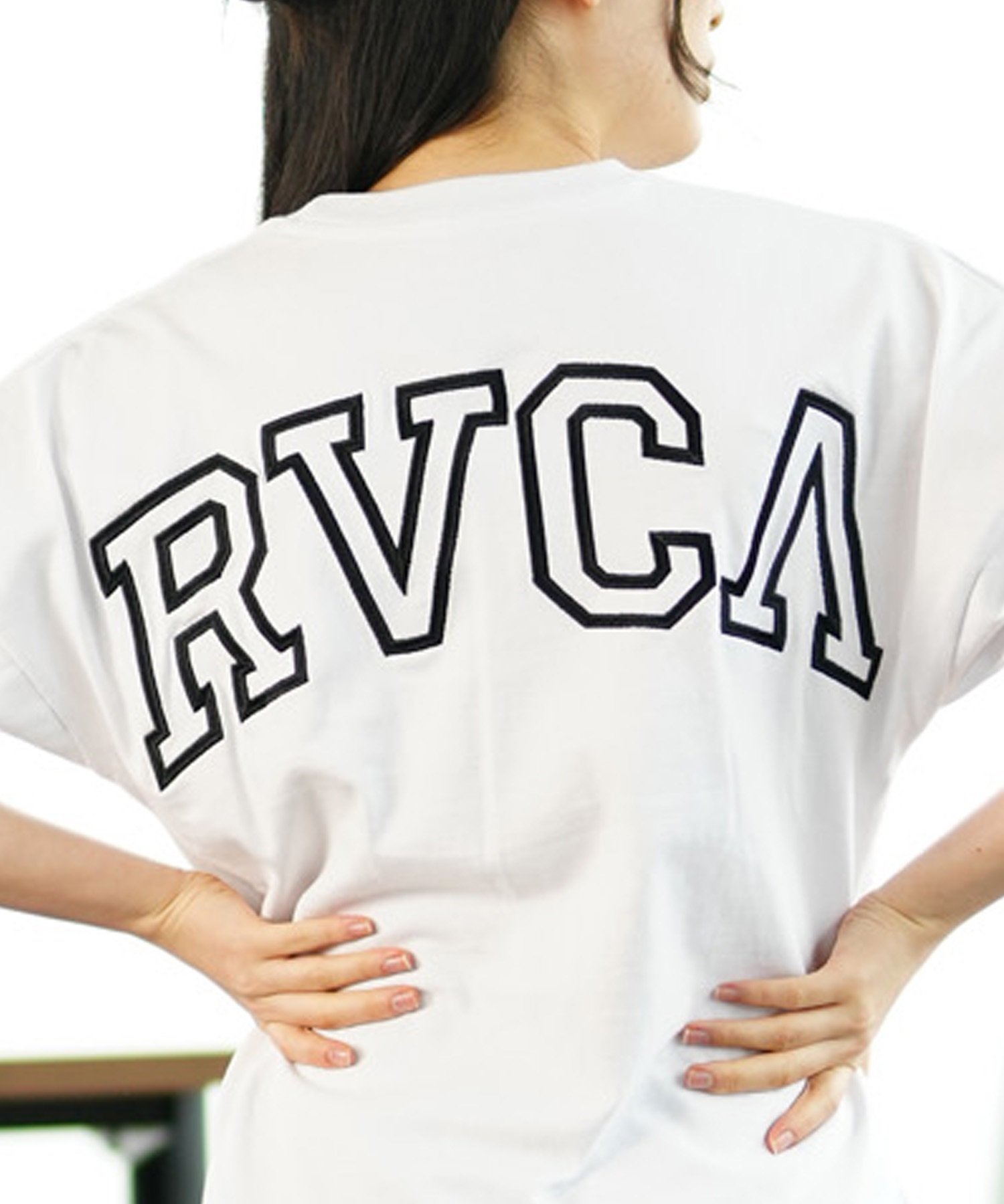 【マトメガイ対象】RVCA ルーカ BE043-221 レディース 半袖 Tシャツ バックプリント(GNB0-S)