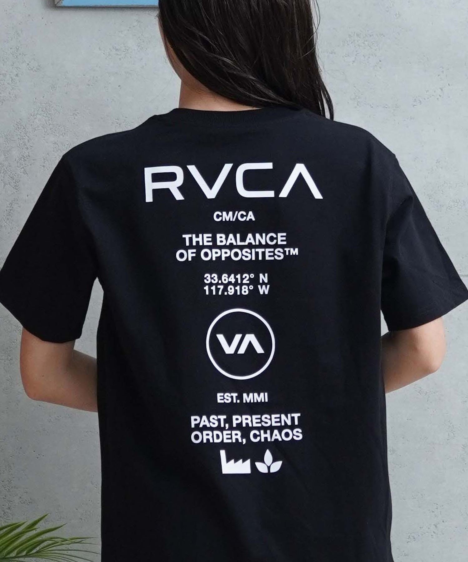 【クーポン対象】【ムラサキスポーツ限定】RVCA ルーカ レディース 半袖 Tシャツ バックプリント BE043-P20(WHT-S)