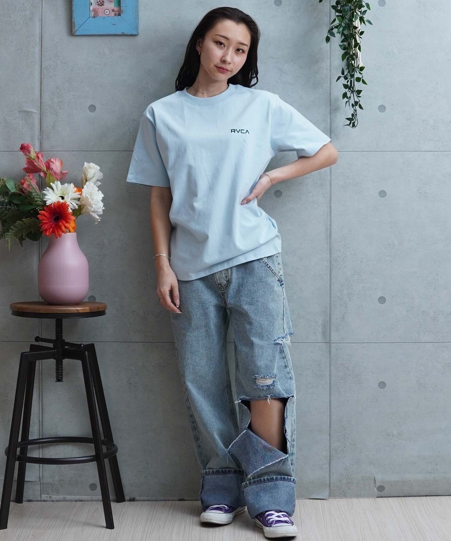 【マトメガイ対象】【ムラサキスポーツ限定】RVCA ルーカ レディース 半袖 Tシャツ バックプリント BE043-P20(BLK-S)