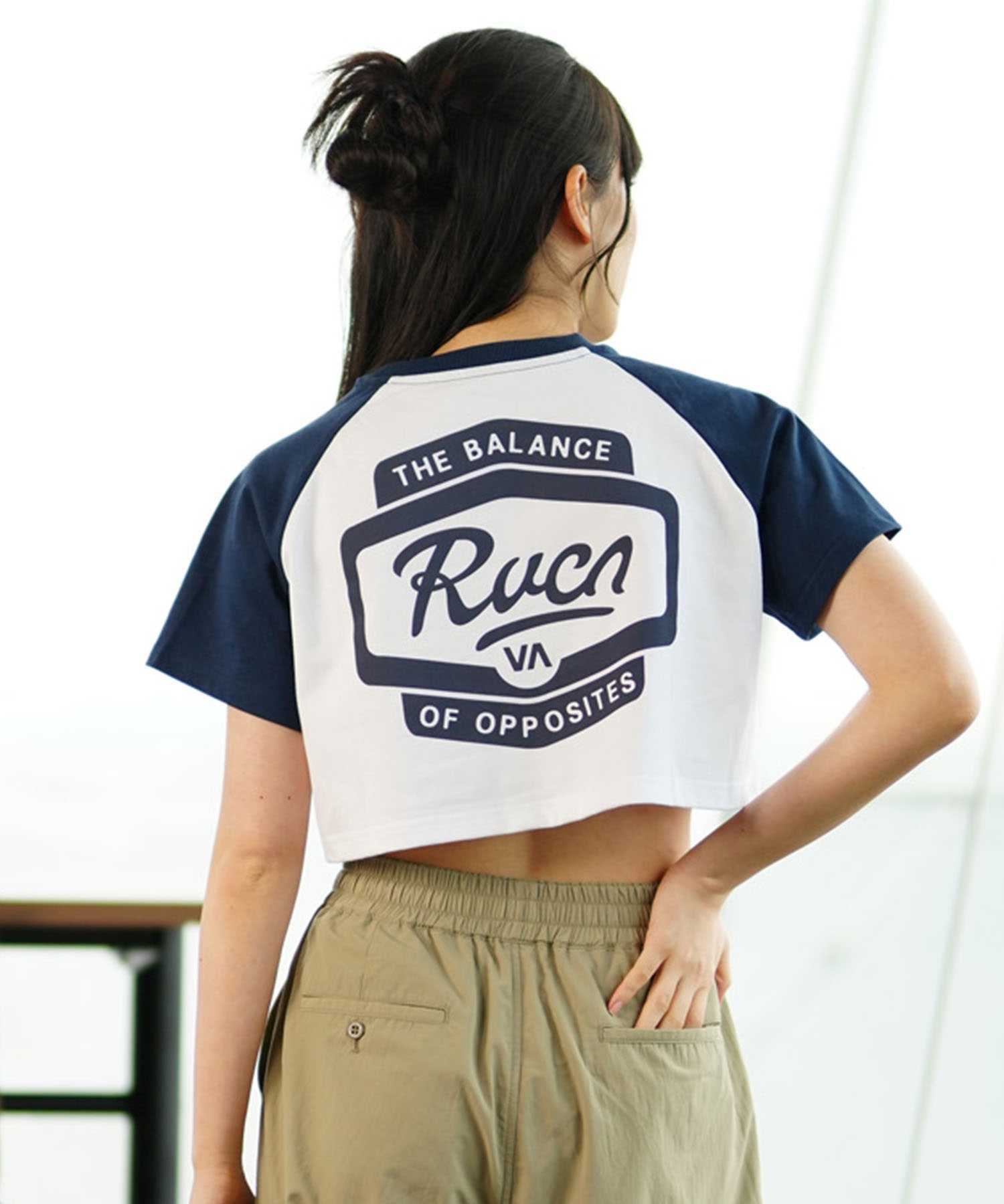 ムラサキスポーツ限定】RVCA ルーカ レディース 半袖 Tシャツ バック 