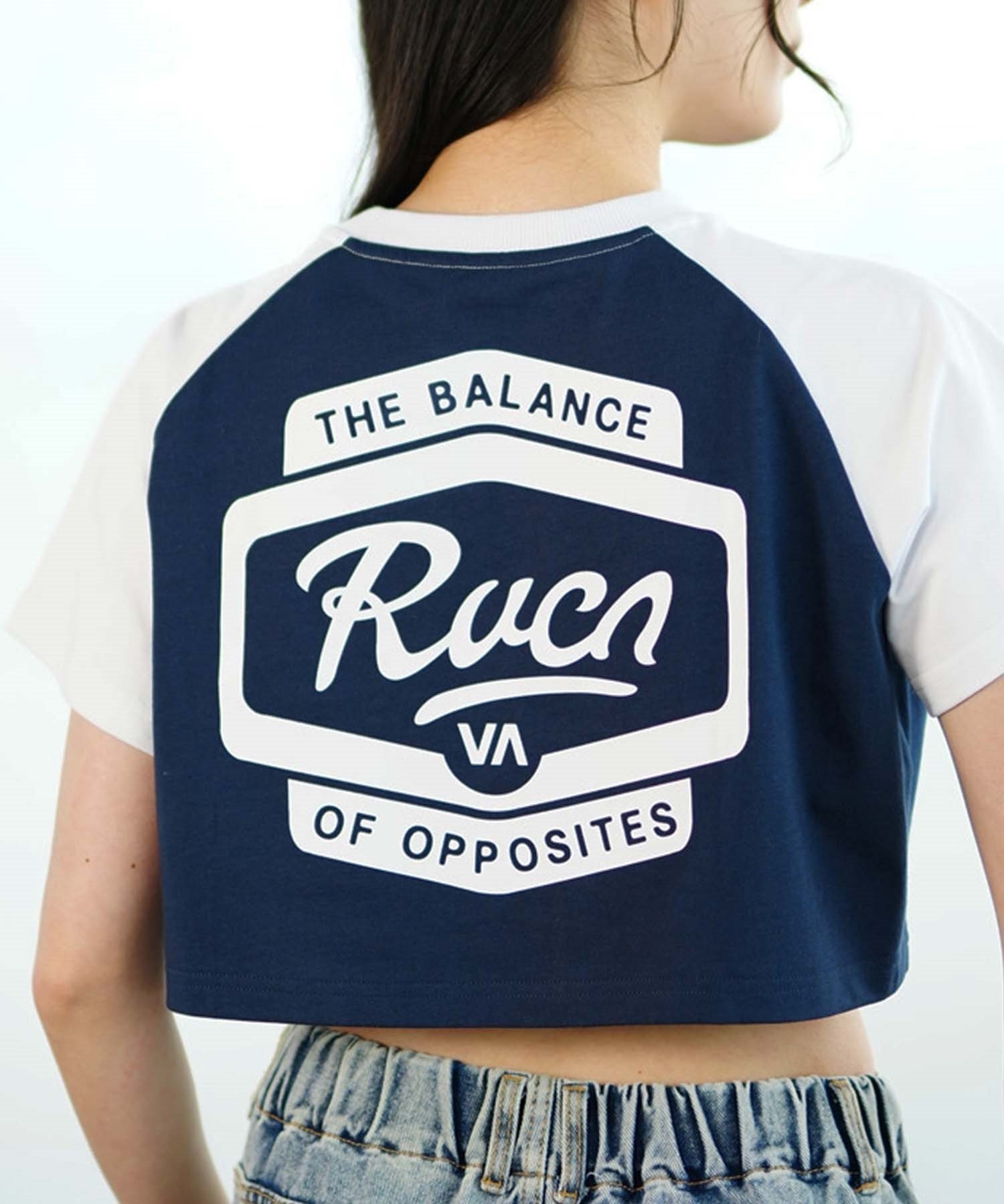 【マトメガイ対象】【ムラサキスポーツ限定】RVCA ルーカ レディース 半袖 Tシャツ バックプリント クロップド丈 BE043-P22(MDY-S)