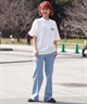 【ムラサキスポーツ限定】THRASHER スラッシャー レディース Tシャツ バーニングハートロゴ ボックスシルエット THML-24SPZOZO01(WHT-M)