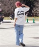 【ムラサキスポーツ限定】THRASHER スラッシャー レディース Tシャツ バーニングハートロゴ ボックスシルエット THML-24SPZOZO01(WHT-M)