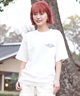 【マトメガイ対象】【ムラサキスポーツ限定】THRASHER スラッシャー レディース Tシャツ ダイアモンドロゴ ボックスシルエット THML-24SPZOZO02(WHT-M)