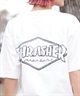 【ムラサキスポーツ限定】THRASHER スラッシャー レディース Tシャツ ダイアモンドロゴ ボックスシルエット THML-24SPZOZO02(WHT-M)