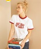 【マトメガイ対象】RIKKA FEMME リッカファム レディース リンガー 半袖 Tシャツ RF24SS24(RED-FREE)
