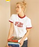 RIKKA FEMME リッカファム レディース リンガー 半袖 Tシャツ RF24SS24(RED-FREE)