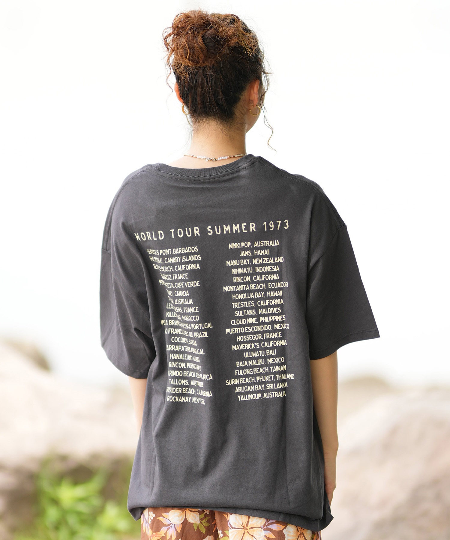 BILLABONG ビラボン レディース Tシャツ 半袖 フロントプリント