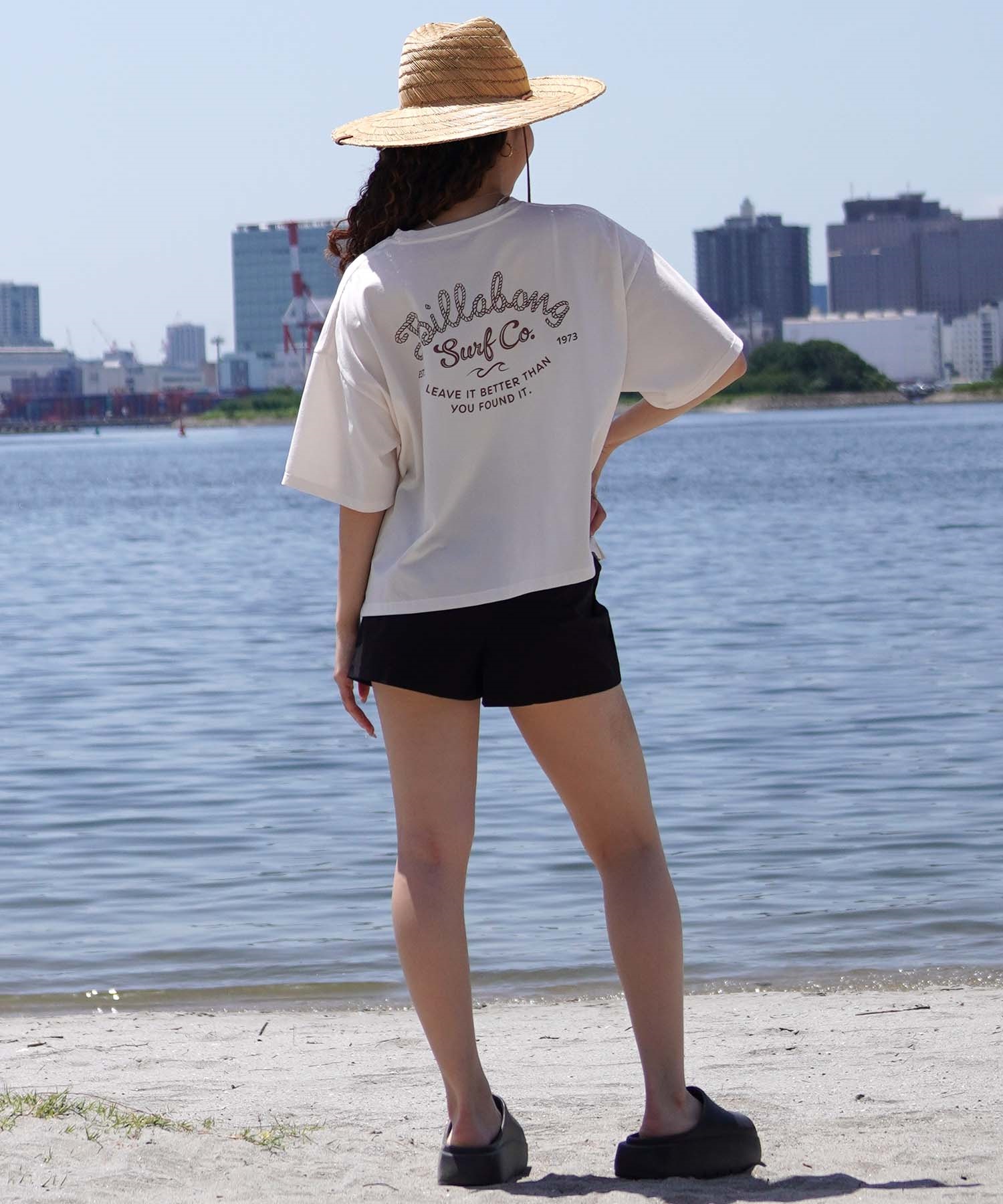 BILLABONG レディース 水陸両用水着トップス/新品未使用Lサイズ BILLABONG（ビラボン）の「BILLABONG/ビラボン 水陸両用 無地