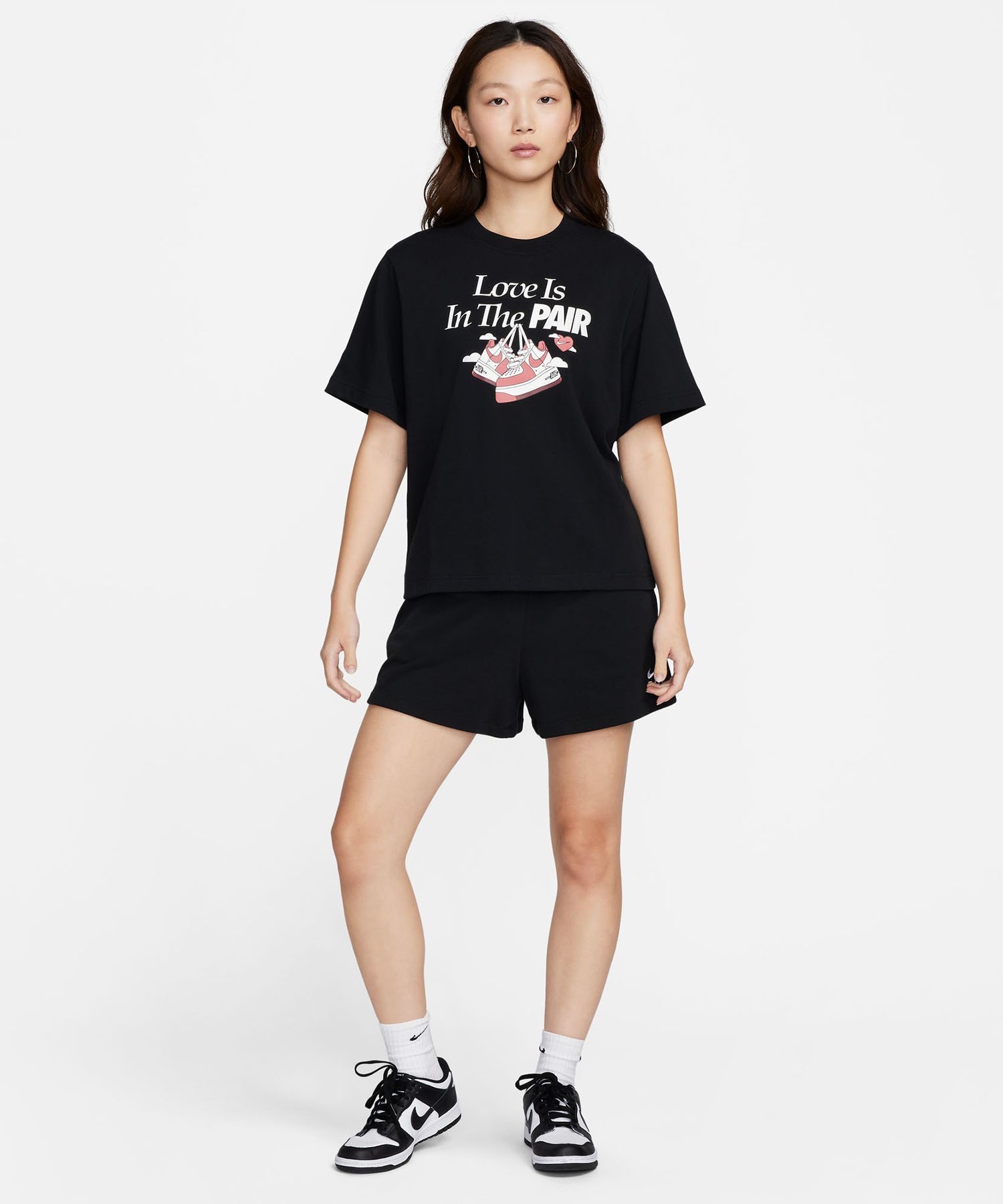 NIKE ナイキ NSW OC 1 ボクシー VDAY レディース 半袖Tシャツ FQ8871-010(010-S)