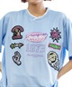 【ムラサキスポーツ限定】 SANTACRUZ サンタクルーズ レディース 半袖 Tシャツ ゲームシャツ ワッペン 502242431(L.BLU-M)