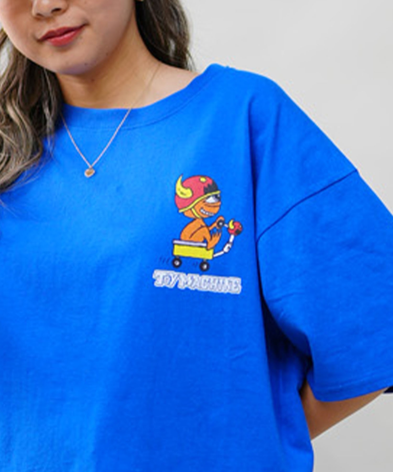 【ムラサキスポーツ限定】 TOY MACHINE トイマシーン レディース 半袖 Tシャツ オーバーサイズ DESI LTD MTMSEST15(BLUE-M)