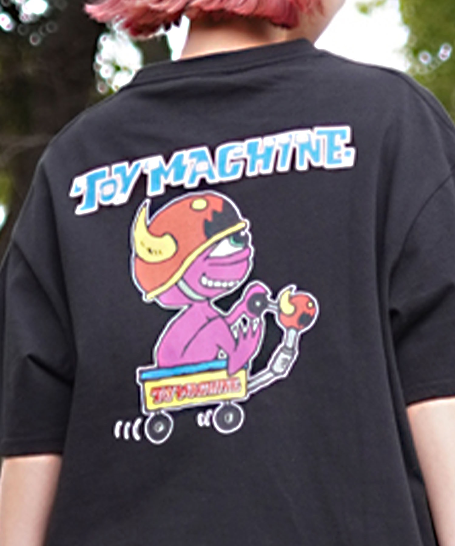【ムラサキスポーツ限定】 TOY MACHINE トイマシーン レディース 半袖 Tシャツ オーバーサイズ DESI LTD MTMSEST15(WHITE-M)