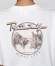 【クーポン対象】ROXY ロキシー レディース 半袖 Tシャツ バックプリント クロップ丈 ショート RST242626T(SND-M)