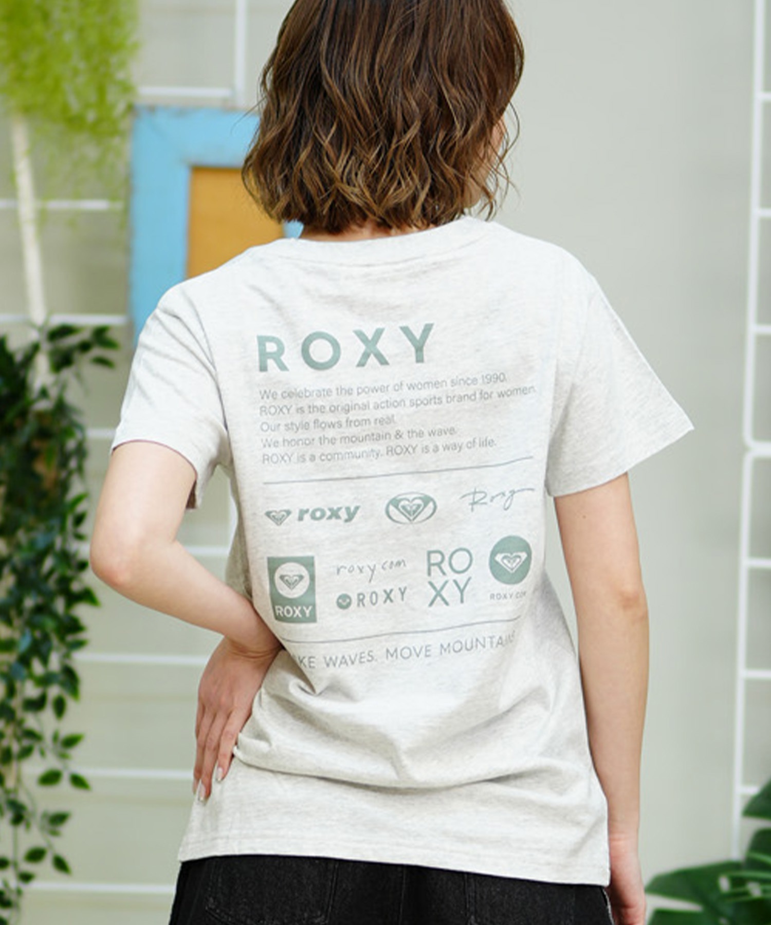 【クーポン対象】ROXY ロキシー レディース 半袖 Tシャツ バックプリント ブランドロゴ RST242625T(OWT-S)