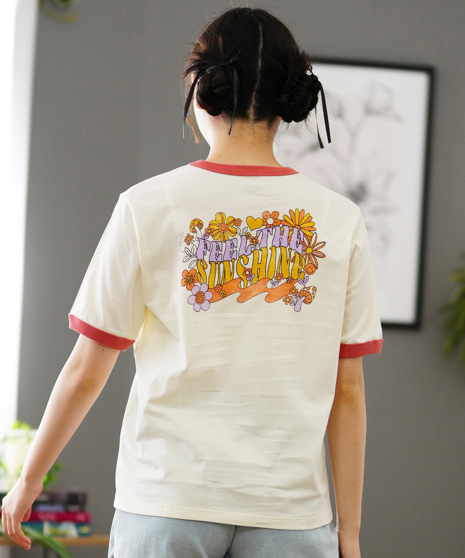 tシャツ MANEKI NEKO S/S TEE /ロキシーフロントプリント半袖Tシャツ レディース ROXY tシャツ MANEKI NEKO S/S TEE /ロキシーフロントプリント