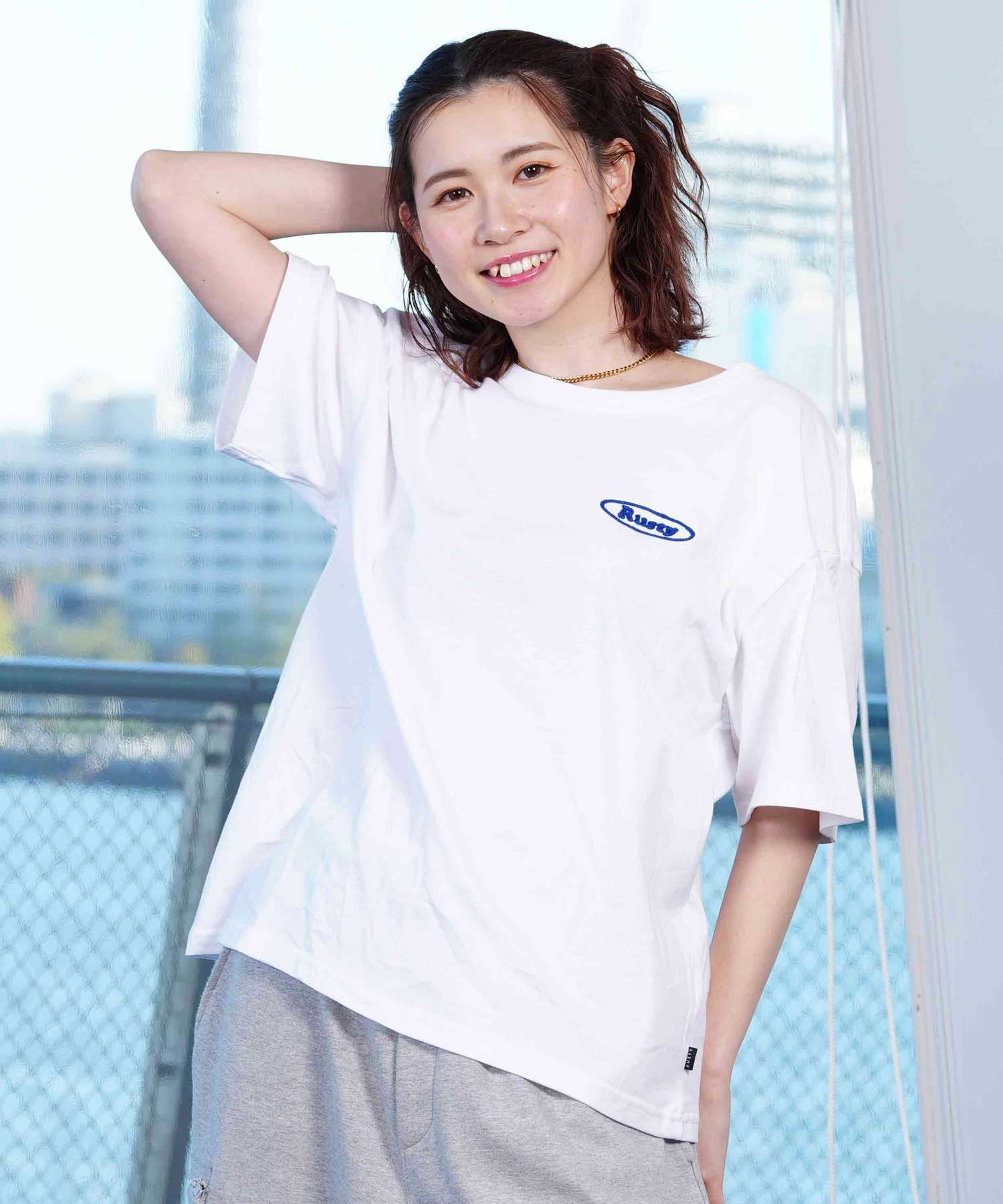 RUSTY ラスティー レディース 半袖 Tシャツ LOGO 924506(CGY-M)