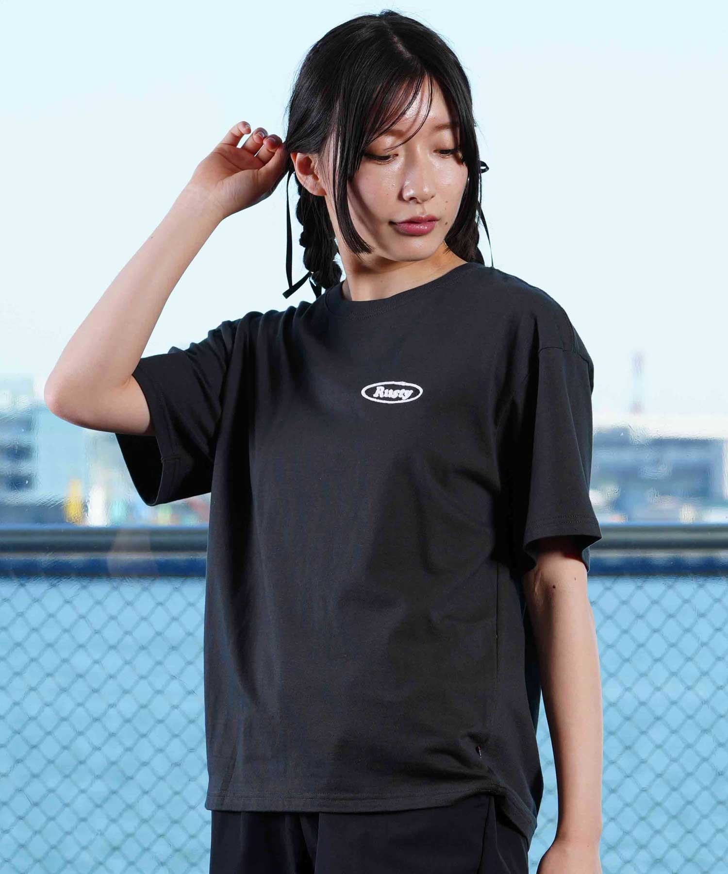 RUSTY ラスティー レディース 半袖 Tシャツ LOGO 924506(PPL-M)