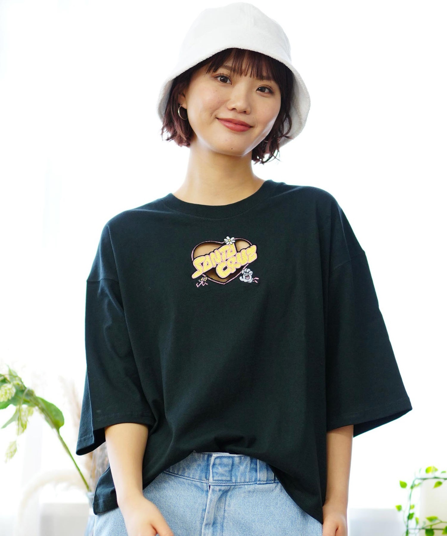 SANTACRUZ サンタクルーズ レディース 半袖 カットアウト T SANTACRUZ サンタクルーズ レディース 半袖 カットアウト T