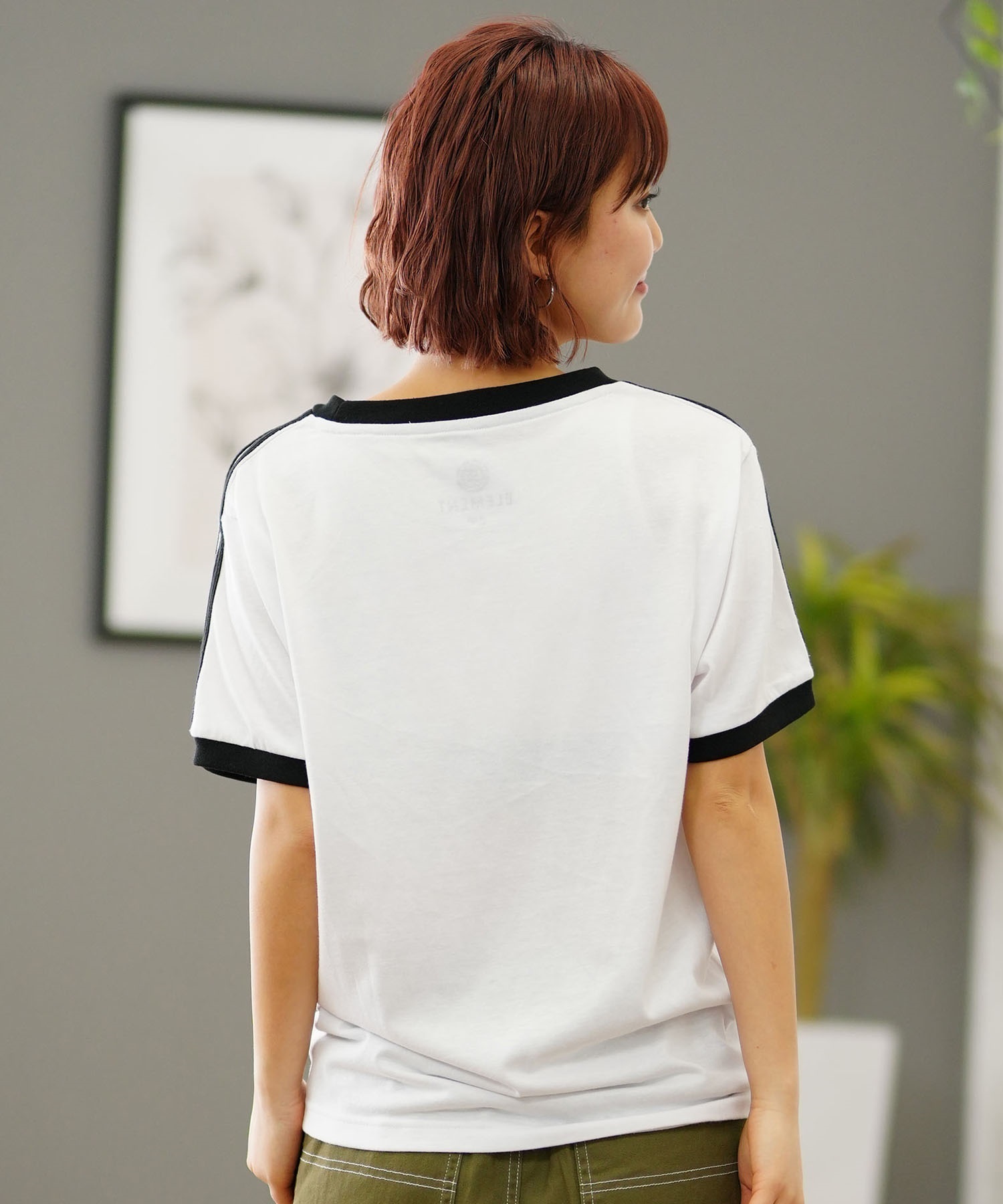 ELEMENT エレメント レディース 半袖 Tシャツ サイドライン