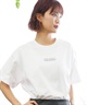【クーポン対象】RVCA ルーカ バックプリントTシャツ レディース 半袖 Tシャツ オーバーサイズ BE04C-P22(PTK-S)