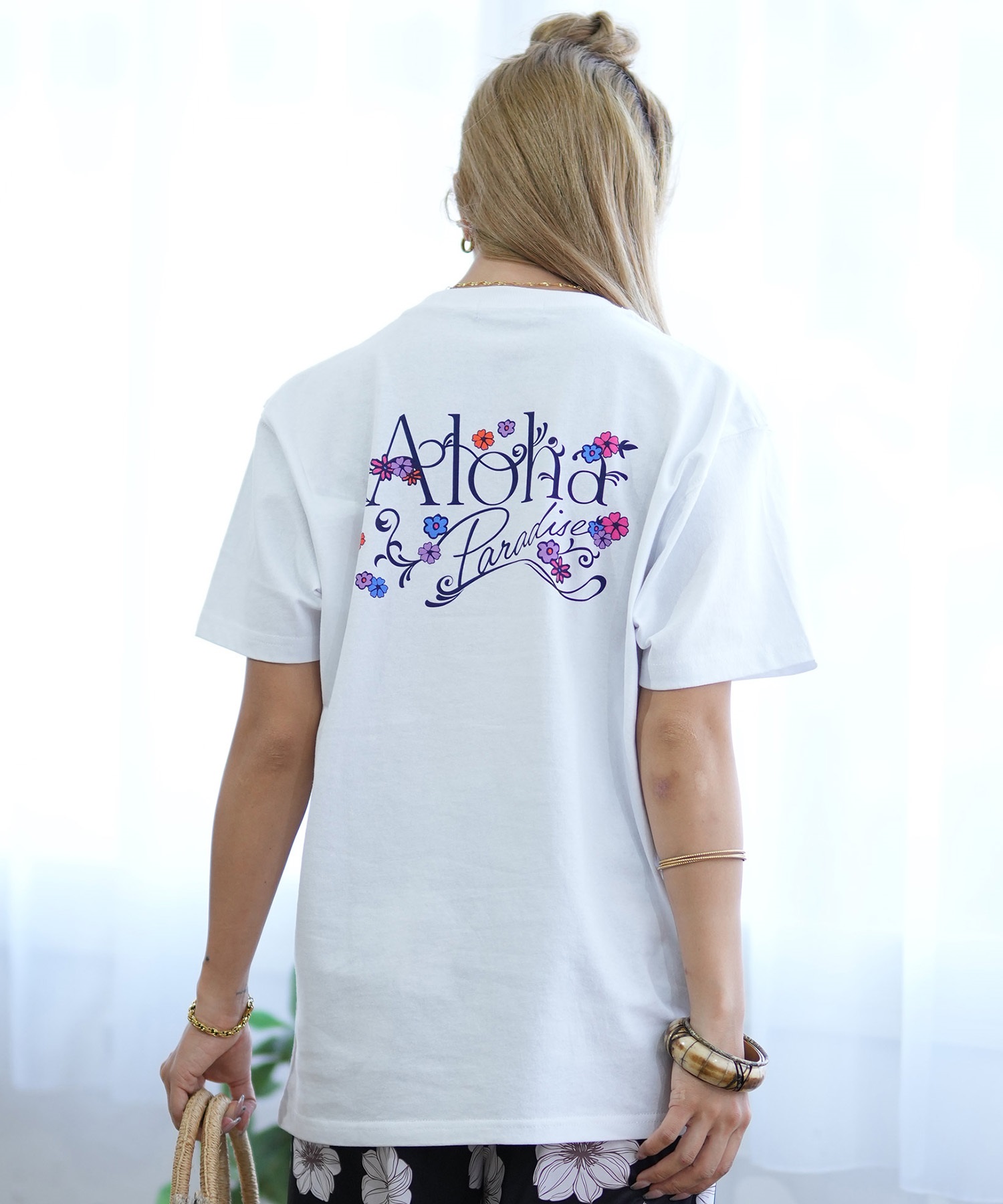 LEBORELA カラフルプリント 半袖Tシャツ セール】 メッセージプリント半袖Tシャツ （Tシャツ