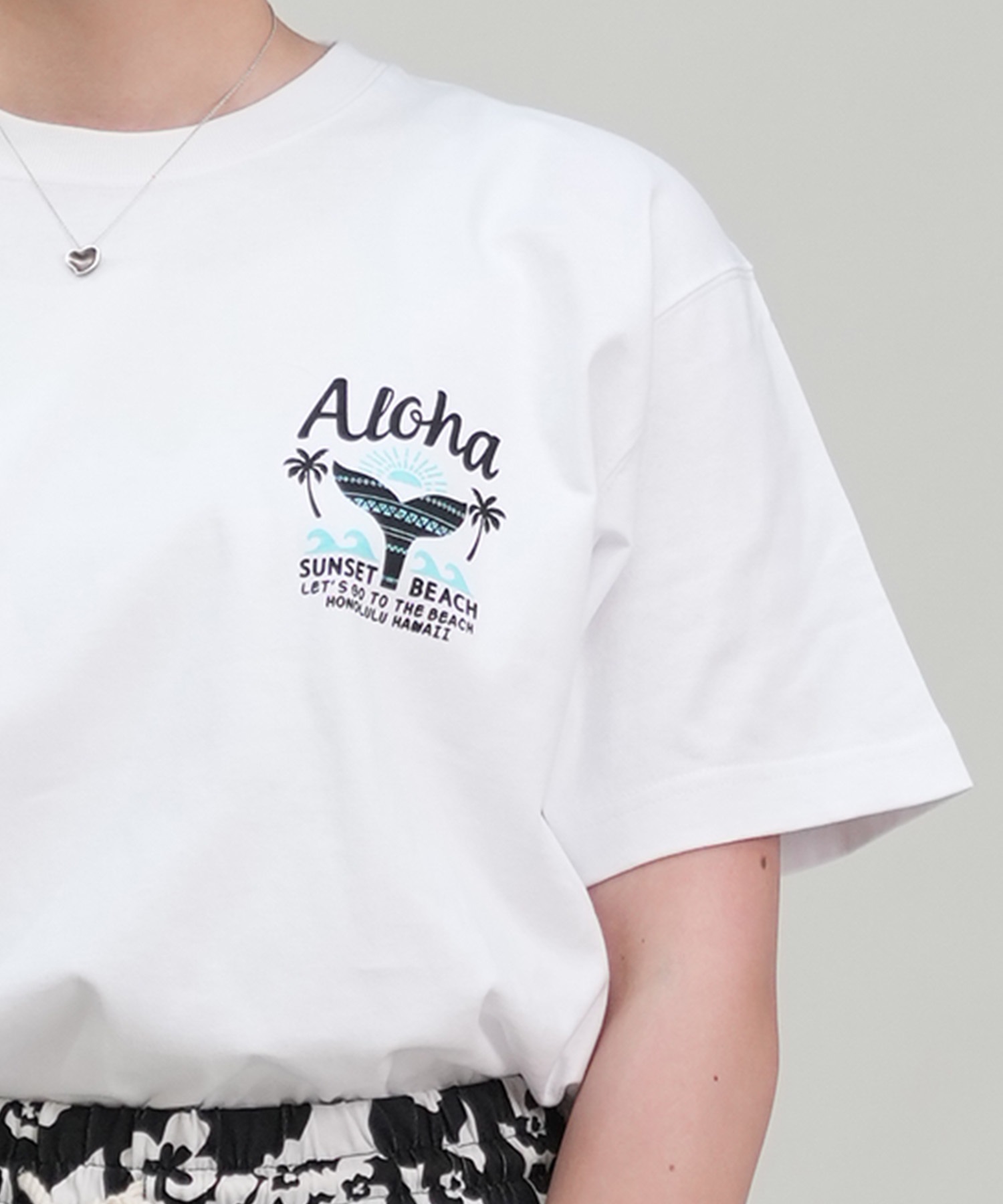 HULALANI フララニ レディース Tシャツ 半袖 バックプリント