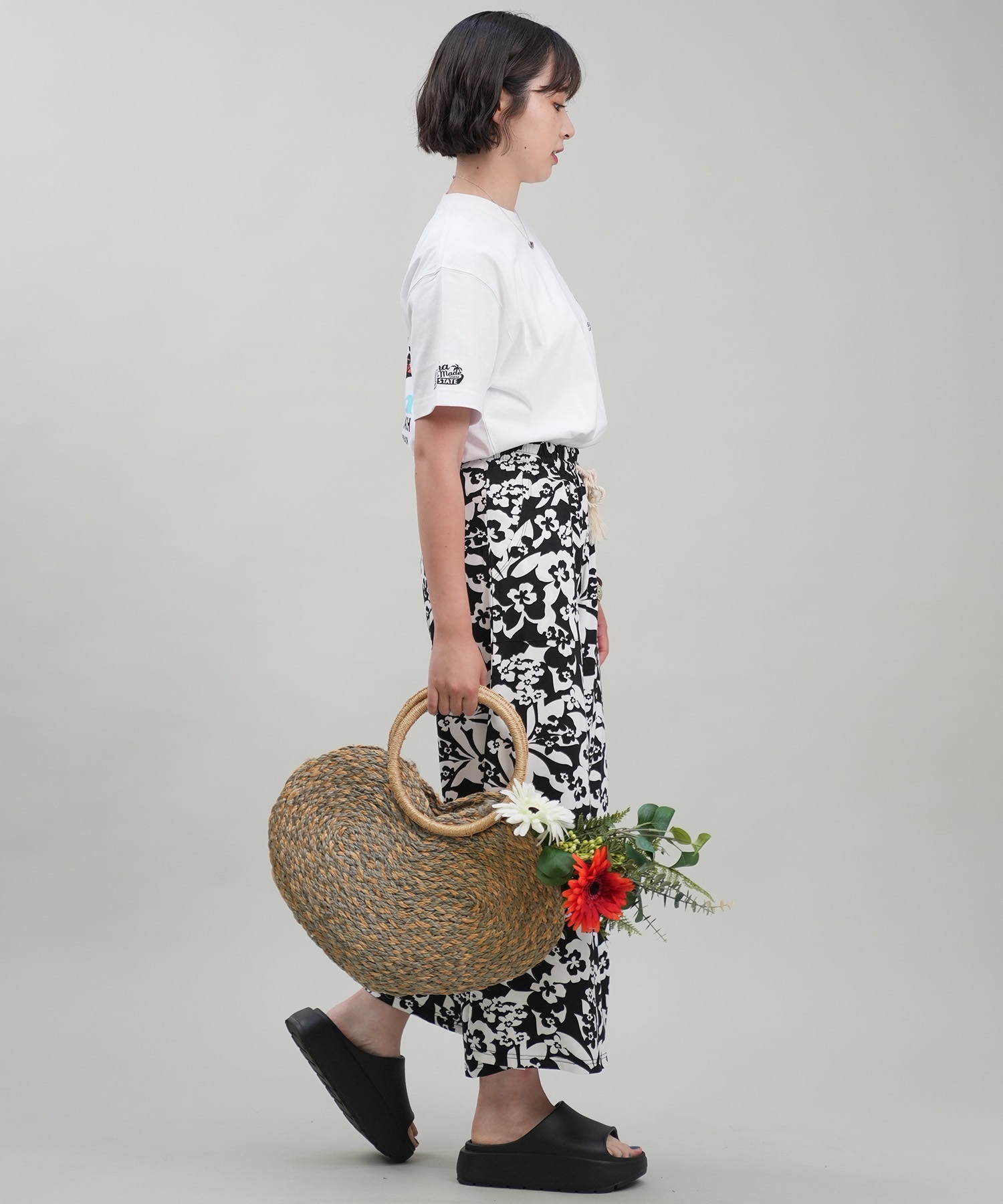 HULALANI フララニ レディース Tシャツ 半袖 バックプリント