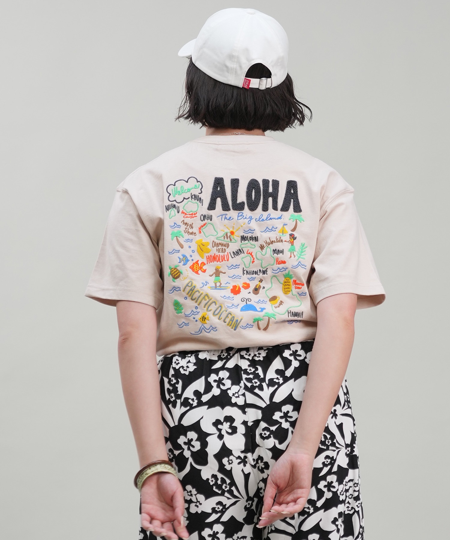 HULALANI フララニ 半袖 Tシャツ レディース バックプリント