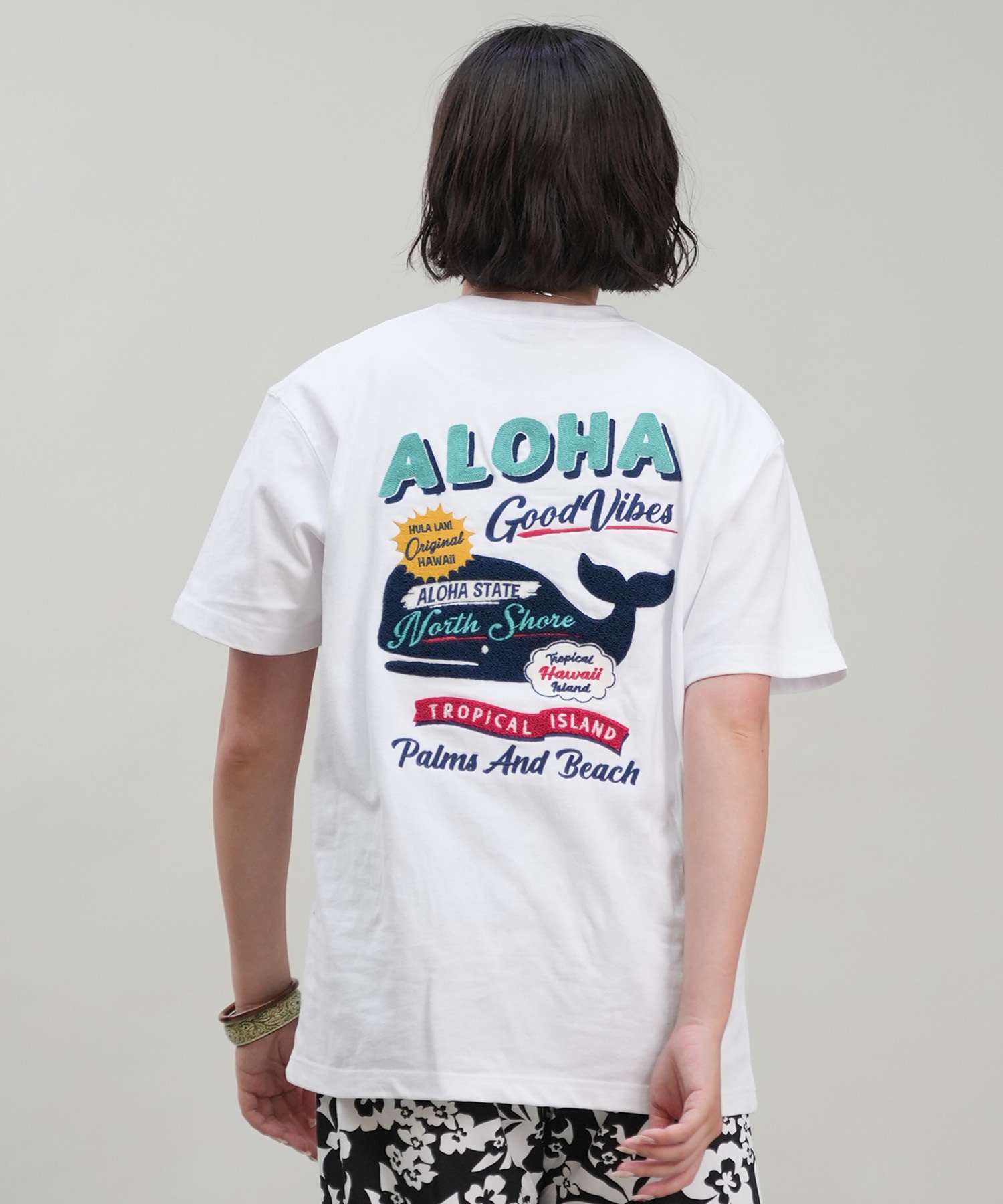 HULALANI フララニ 半袖 Tシャツ レディース バックプリント