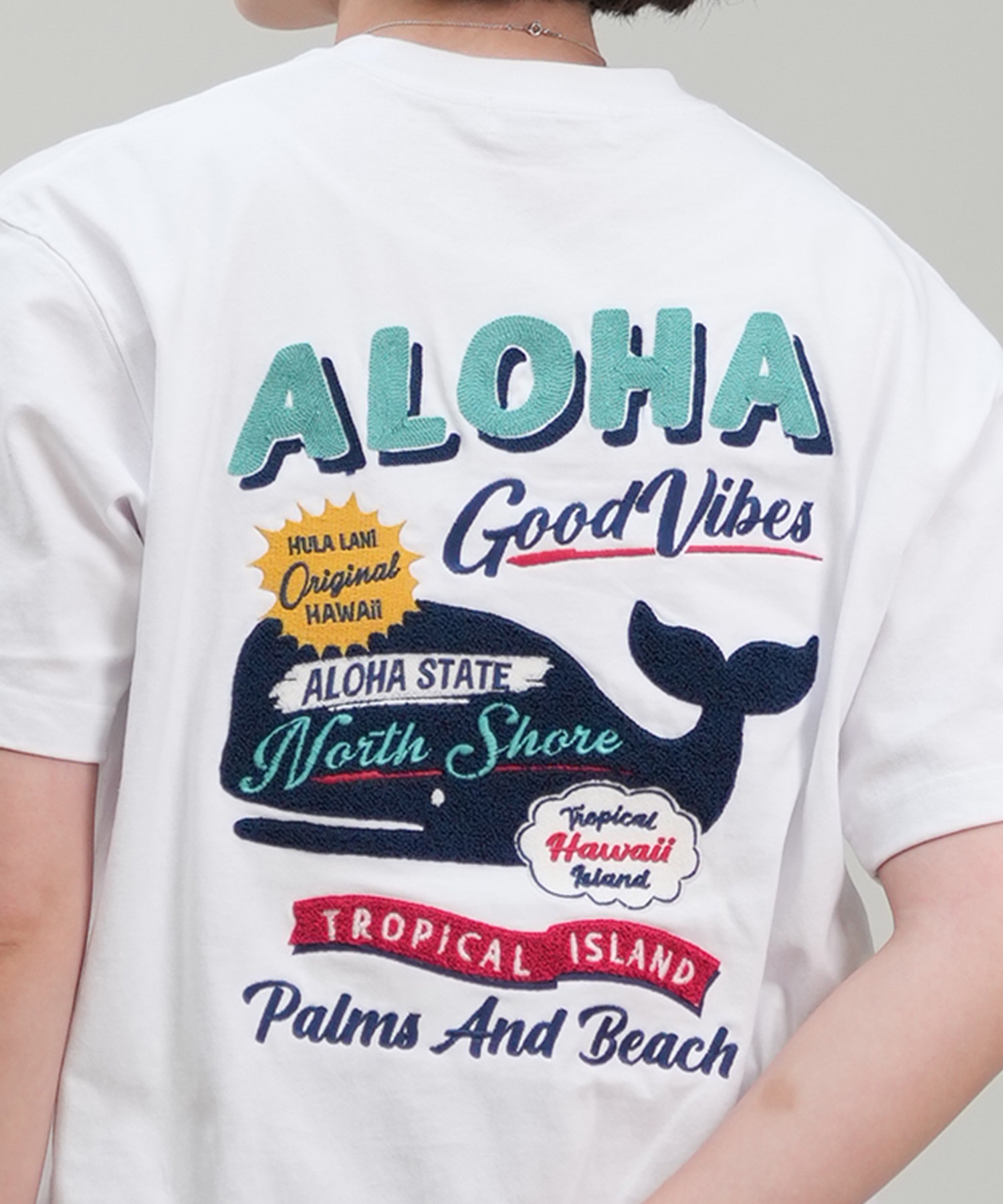 HULALANI フララニ 半袖 Tシャツ レディース バックプリント