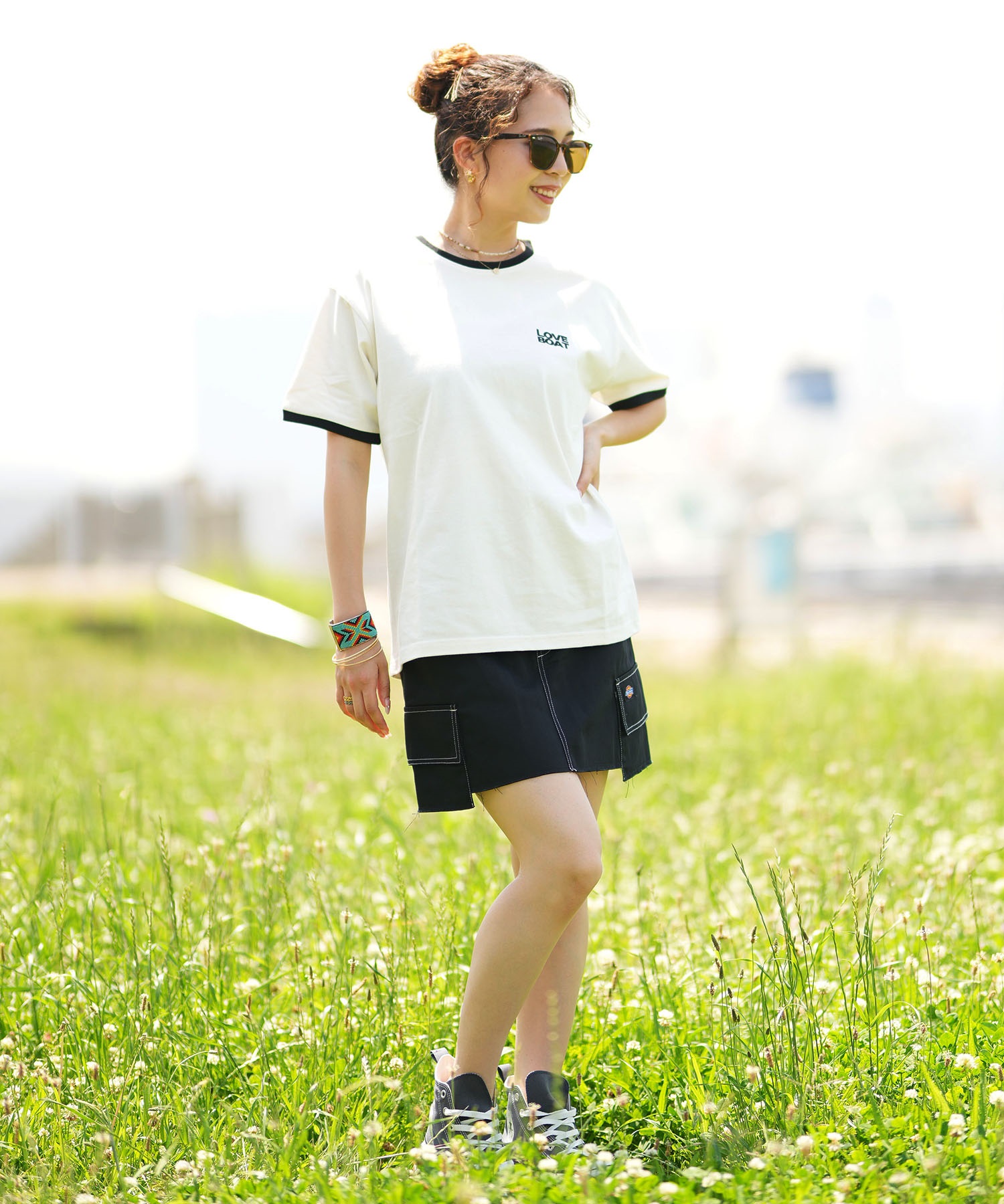 LOVE BOAT ラブボート リンガーTシャツ レディース 半袖 Tシャツ