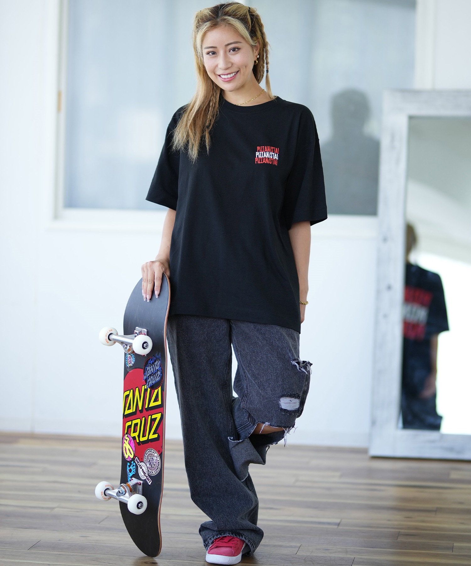 PIZZANISTA ピッザニスタ 半袖 Tシャツ レディース バック