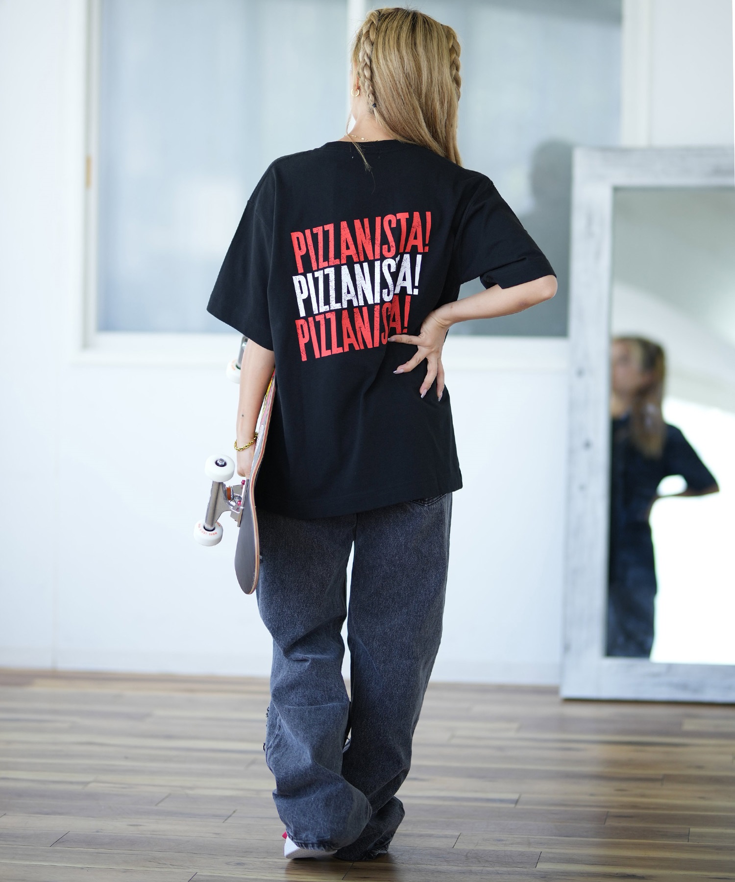 PIZZANISTA ピッザニスタ 半袖 Tシャツ レディース バック