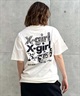 【マトメガイ対象】X-girl/エックスガール CAMO TRIPLE LOGO SS TEE 105242011037 レディース Tシャツ ムラサキスポーツ限定(WHITE-M)