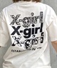 X-girl/エックスガール CAMO TRIPLE LOGO SS TEE 105242011037 レディース Tシャツ ムラサキスポーツ限定(WHITE-M)