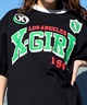 X-girl/エックスガール GAME SHIRT SS BIG TEE 105242011040 レディース  Tシャツ ムラサキスポーツ限定(WHITE-S)