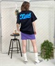 X-girl/エックスガール LETTERING LOGO SS TEE 105242011042 レディース Tシャツ ムラサキスポーツ限定(BLACK-M)