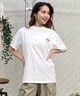 X-girl/エックスガール LIP SS TEE 105242011043 レディース  Tシャツ ムラサキスポーツ限定(WHITE-M)