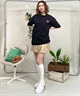 X-girl/エックスガール LIP SS TEE 105242011043 レディース  Tシャツ ムラサキスポーツ限定(WHITE-M)