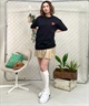 X-girl/エックスガール LIP SS TEE 105242011043 レディース  Tシャツ ムラサキスポーツ限定(CHARC-M)