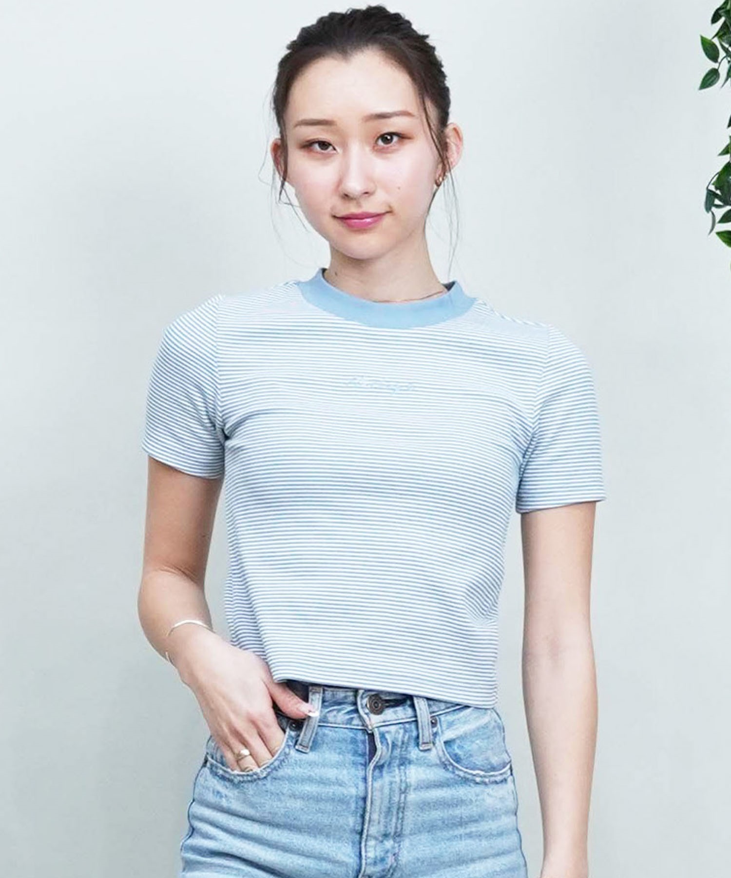 Hurley ハーレー WOMENS RIB KNIT SHORT SLEEVE レディース 半袖 Tシャツ ウィメンズ リブ ニット WSS2320004(DBLE-M)