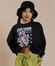 ROXY/ロキシー レディース 長袖 Tシャツ ロンT  スリーブロゴ オーバーサイズ RLT234636M ムラサキスポーツ限定(OWT-M)