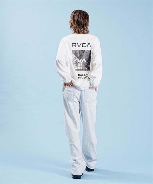 RVCA/ルーカ BANDANA BOX LOGO ロンＴ バックプリント BD044-066(WHT-S)