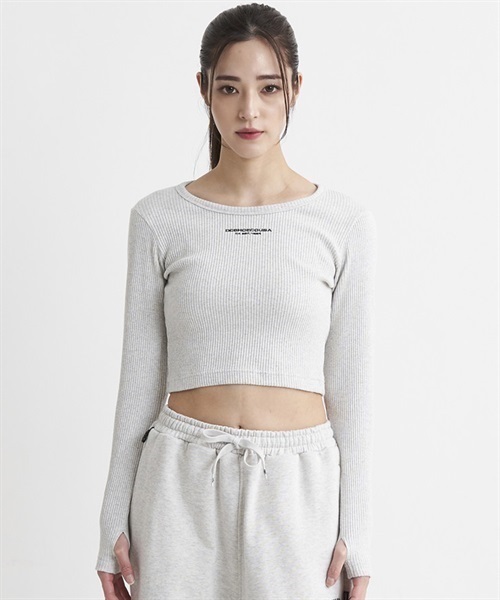 DC/ディーシー 23 WS CROPPED LS23 ウィメンズ クロップド ロングスリーブ Tシャツ LLT234328(BLK-M)