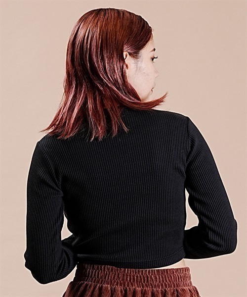 DC/ディーシー 23 WS CROPPED LS23 ウィメンズ クロップド ロングスリーブ Tシャツ LLT234328(BLK-M)