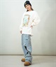 BILLABONG ビラボン レディース ロンT プリント オーバーサイズ 長袖Tシャツ BE013-051(BSD-M)